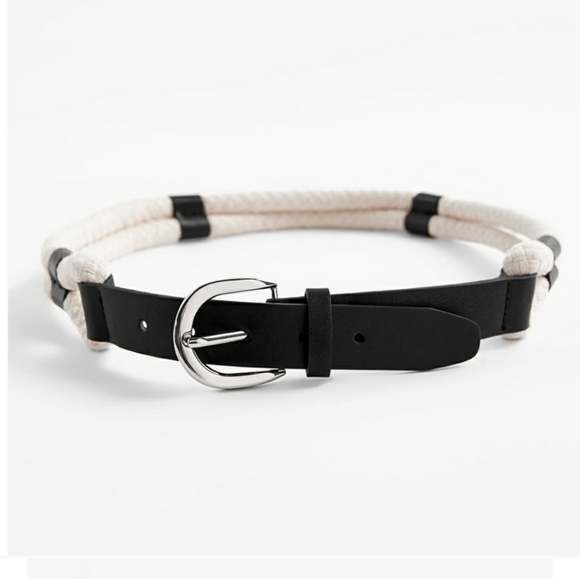 Zara Accessories Zara Faux Leather Combination Rope Belt Poshmark